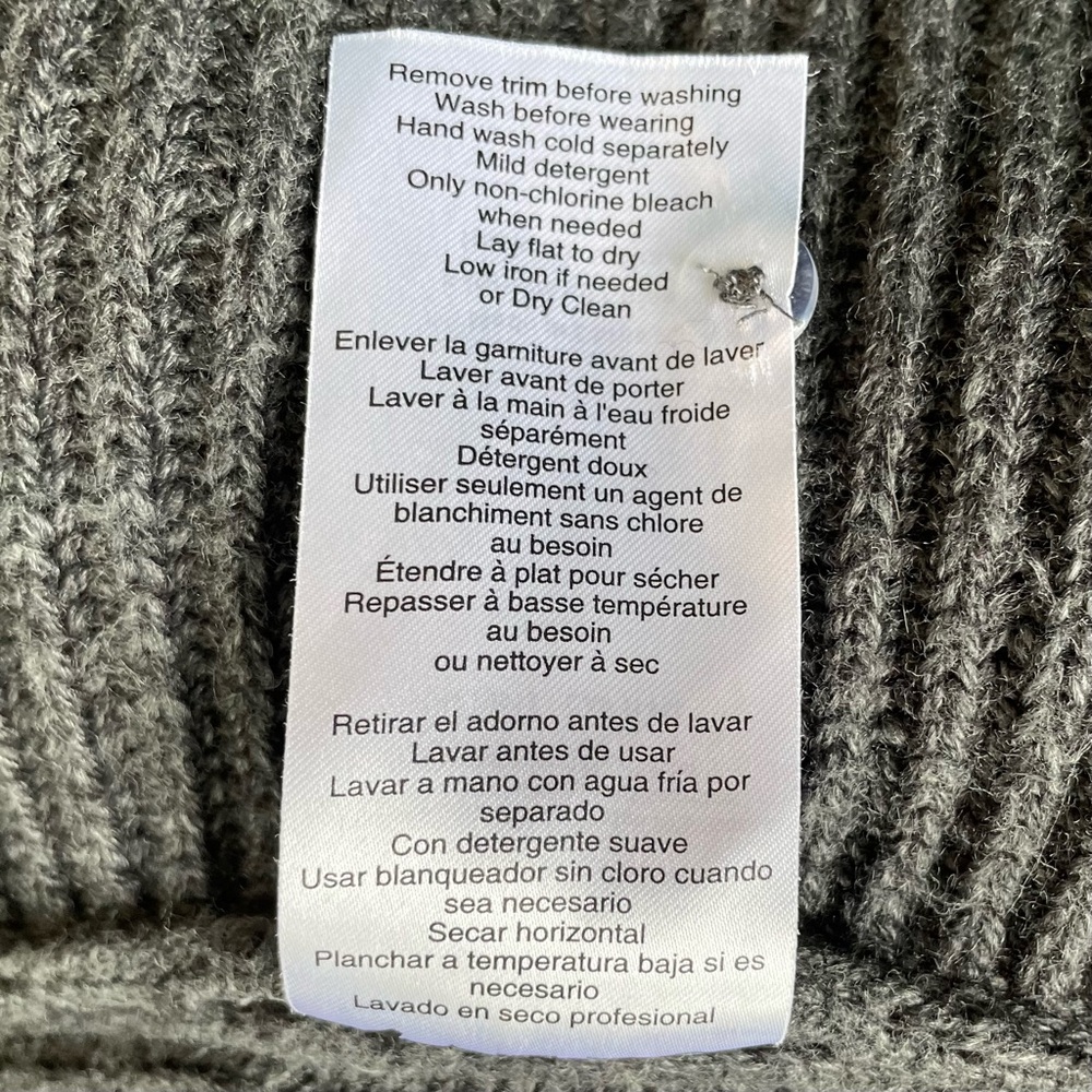 Euc Luxe Essentials Maternity Dark Gray Ribbed Sw… - image 5